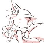  anthro aogami canine cub cum cum_on_hand cum_taste fox male mammal miles_prower mostly_nude one_eye_closed simple_background solo sonic_(series) white_background young 