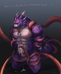  abs anthro balls biceps big_muscles big_penis capture cum dragon erection forced forced_orgasm hi_res kneeling male muscular nude orgasm penis penis_milking rape raventhan reptile scalie solo tentacles western_dragon xuan_sirius 
