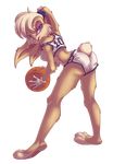  anthro athletic bare_shoulders basketball blonde_hair blue_eyes breasts butt clothed clothing female fur gloves hair knightmere lagomorph lola_bunny long_ears looking_at_viewer looney_tunes mammal open_mouth pink_nose rabbit raised_tail seductive shirt short_hair shorts side_boob skimpy solo space_jam sport teeth warner_brothers white_gloves 