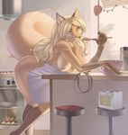  &lt;3 2016 anthro april apron bedroom_eyes big_breasts big_butt black_nose blonde_hair blue_eyes bowl breasts brown_fur butt canine chair clothing cooking crossed_legs cupcake curtains decoration eyelashes female food fox fur hair half-closed_eyes hi_res kitchen long_hair looking_at_viewer mammal mature_female mostly_nude mother multicolored_fur naked_apron naturally_censored naughty_face nipple_tuft orange_fur oven parent pose radio raised_tail seductive smile solo spoon suggestive tan_fur thick_thighs tree tuft voluptuous wardrobe_malfunction window woadedfox 