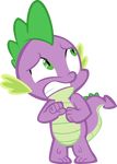  dragon embarrassed friendship_is_magic male my_little_pony nervous scalie simple_background spike_(mlp) teeth 