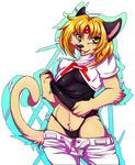  2016 alpha_channel anthro blonde_hair breasts camel_toe cat clothing fangs feline female green_eyes hair hi_res inuki looking_at_viewer mammal nintendo open_mouth panties persian pok&eacute;mon short_hair simple_background solo team_rocket tongue transparent_background underwear video_games 
