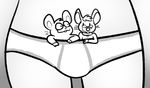  ambiguous_gender clothing group hamster low_res male male/male mammal micro monochrome mouse nishi overweight oxynard rex(mouse) rodent slightly_chubby tighty_whities underwear 