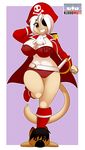  2016 anthro breasts cat cleavage clothed clothing eye_patch eyewear feline female hi_res kloudmutt mammal nipple_bulge pirate pirate_costume pirate_hat solo 