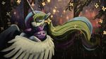  2016 duo equine eyes_closed feathered_wings feathers female feral flower friendship_is_magic fur hair hi_res horn hug mammal multicolored_hair my_little_pony outside paperdrop plant princess_celestia_(mlp) purple_fur raining spread_wings tree twilight_sparkle_(mlp) unicorn white_feathers white_fur winged_unicorn wings 