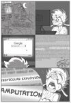  anthro brainsister canine comic computer disney dog english_text goof_troop google hi_res landscape male mammal max_goof monochrome night open_mouth scared solo sweat teenager text young 