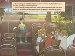  anthro bus cat comic english_text faf feline female group male mammal mustelid otter text 