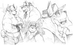  2015 anthro baker_(kokuhane) biceps big_muscles canine chest_tuft dog fur kokuhane male mammal muscular muscular_male pecs solo tuft 