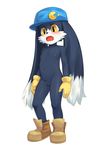  absurd_res anthro balls baseball_cap big_ears blush clothing cub embarrassed fairwind flaccid footwear front_view gloves hat hi_res klonoa klonoa_(series) lagomorph male mammal mostly_nude nipples open_mouth penis rabbit shoes solo standing uncut young 