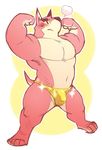  2015 anthro baker_(kokuhane) biceps big_muscles canine clothing dog fur kokuhane male mammal muscular muscular_male pecs solo underwear 