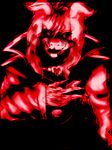  asriel_dreemurr black_background black_sclera blood clothing fangs horn nightmare_fuel red_eyes robe simple_background undertale video_games waverun 