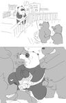  anal anal_penetration balls bear black_bear bound fellatio foursome group group_sex hi_res male male/male mammal oral panda panda_(character) penetration penis sex unknown_artist we_bare_bears 