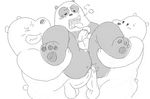  anal anal_penetration balls bear double_anal grizzly_(character) grizzly_bear group group_sex ice_bear male male/male mammal panda panda_(character) penetration penis polar_bear sex threesome unknown_artist we_bare_bears 
