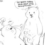  balls bear duo erection grizzly_(character) grizzly_bear humanoid_penis ice_bear male male/male mammal penis polar_bear unknown_artist we_bare_bears 