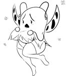  antennae blush breasts davidsanchan female hi_res monochrome solo thick_thighs undertale video_games whimsun wings 