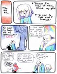  aftertale animated_skeleton bone clothed clothing comic dialogue english_text geno_sans_(aftertale)_(character) group human loverofpiggies male mammal protagonist_(undertale) sans_(undertale) scarf skeleton text undead undertale video_games 