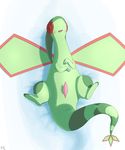  animal_genitalia animal_penis anojaa blush cute erection feral flygon hi_res lying male nintendo on_back penis pok&eacute;mon presenting simple_background solo spread_legs spreading video_games white_background 