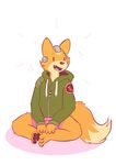  canine catboots clothing cute fox fox_mccloud hoodie male mammal nintendo solo star_fox underwear video_games 