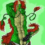  anthro balls belt claws clothing dragon eastern eastern_dragon erection green_background green_body grin hair horn looking_at_viewer male masturbation muscular nude oriental pants pecs penile_masturbation penis pinup pose razeros red_hair ridged_penis sharp_teeth simple_background solo teeth undressing unknown_artist 