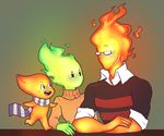  elemental eyewear female fire fire_elemental fuku_fire glasses grillby group heats_flamesman male monster not_furry scarf turtleneck umbriel undertale video_games 