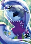  2016 abstract_background adlynh clothing coloratura_(mlp) cutie_mark earth_pony equine eyes_closed female feral friendship_is_magic fur grey_fur hair horse mammal multicolored_hair my_little_pony pony solo veil 