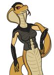  armor black_eyes body_armor breasts clothing female gauntlets gloves neopolis red_sclera reptile scales scalie simple_background slit_pupils snake solo tongue tongue_out video_games viper_(x-com) white_background white_pupils x-com yellow_scales 