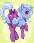  2016 absurd_res blush butt clothing cutie_mark equine fearingfun female feral friendship_is_magic hair hi_res horn legwear looking_at_viewer mammal my_little_pony panties smile solo tail_wrap trixie_(mlp) underwear unicorn wraps 