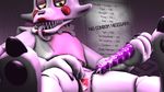  absurd_res cgi cum digital_media_(artwork) dildo five_nights_at_freddy&#039;s five_nights_at_freddy&#039;s_2 gaping gaping_pussy hi_res machine mangle_(fnaf) masturbation prostitution pussy pussy_juice robot sex_toy solo source_filmmaker tongue toy video_games 