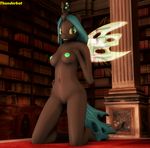  3d_(artwork) anthro anthrofied big_breasts breasts cgi digital_media_(artwork) female friendship_is_magic generalthunderbat my_little_pony nipples nude queen_chrysalis_(mlp) solo wings 