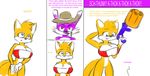 ... big_breasts bottomless breasts canine cleavage clothed clothing crossgender fangs featureless_crotch female fox hat huge_breasts male mammal melissa_&quot;tailsko&quot;_prower miles_prower mustelid nack_the_weasel nerf_gun norithics sonic_(series) tube_top weasel 