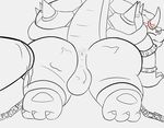  anal anus ass_up balls bdsm big_butt bondage bound bowser butt cum cum_on_butt feet from_behind_position looking_at_viewer male male/male mario_bros nintendo pawn penis presenting sex video_games 