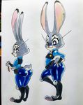  absurd_res clothed clothing disney female flat_chested fully_clothed gynoidherring hi_res judy_hopps lagomorph mammal police rabbit solo uniform zootopia 