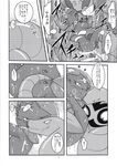  arbok comic cum cum_on_face drapion female greyscale group group_sex japanese_text monochrome nintendo penis pok&eacute;mon pussy ryou_tani sex text threesome translation_request video_games weavile 