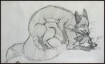  canine corsack digitigrade duo feral feral_on_feral fox from_behind_position mammal mounting nude pencil_(artwork) penetration sex tongue tongue_out traditional_media_(artwork) 