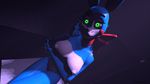  3d_(artwork) animatronic anthro bonnie_(fnaf) breasts cgi digital_media_(artwork) female five_nights_at_freddy&#039;s five_nights_at_freddy&#039;s_2 glowing glowing_eyes green_eyes herzseele hi_res lagomorph machine mammal nipples rabbit robot solo source_filmmaker toy_bonnie_(fnaf) video_games 