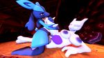  bed big_breasts blue_fur breasts canine cgi digital_media_(artwork) duo female fur hi_res jackal knightthewolfal legendary_pok&eacute;mon lucario male male/female mammal mewtwo nintendo nipples penis pink_fur pok&eacute;mon pussy source_filmmaker video_games wide_hips 