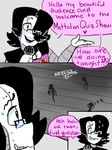  blush bored clothed clothing comic digital_media_(artwork) english_text group hair humanoid machine male mettaton monster not_furry nsfwshamecave open_mouth robot silhouette sleeping smile solo_focus text undertale video_games 