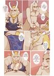  ... age_difference anthro asgore_dreemurr asriel_dreemurr balls bedroom_eyes belly blonde_hair boss_monster bulge caprine claws close-up clothing comic dialogue digital_media_(artwork) duo english_text erection erection_under_clothes father father_and_son front_view fur glitter_trap_boy goat hair half-closed_eyes hi_res humanoid_penis imminent_incest incest male male/male mammal masturbation musclegut navel nipples nude parent penis penis_outline seductive slightly_chubby son sweat text uncut undertale vein video_games white_fur 