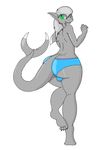  anthro big_butt butt clothing fish girly hi_res looking_at_viewer marine platinum_fang platinum_fang123 shark smile solo underwear 