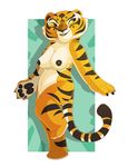  2016 anthro breasts dreamworks feline female fur kung_fu_panda lute-dragon mammal master_tigress navel nipples nude slightly_chubby solo stripes tiger 