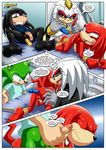  anthro bbmbbf bdsm blush bondage bound butt clothing comic digital_media_(artwork) doctor_finitevus drugs duo echidna feet forced hedgehog hi_res kissing knuckles_the_echidna male male/male mammal masturbation mobius_unleashed monotreme palcomix penis scourge_the_hedgehog sonic_(series) spectre_the_echidna toy 