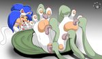  4_toes between_toes blue_hair capcom cat darkstalkers felicia_(darkstalkers) feline female foot_fetish hair hi_res hindpaw human humanoid licking mammal paws pawsnfurs solo tickling toes tongue tongue_out video_games 
