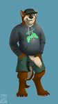  anthro barefoot baseball_cap big_penis black_nose brown_fur canine claws clothed clothing countershading cute_fang digitigrade flaccid fully_clothed fur gamer half-erect hat hi_res holding_penis hoodie korichi long_foreskin looking_away male mammal masturbation open_pants penile_masturbation penis piercing shorts solo standing sweater tan_fur thick_penis tugging uncut vicwuff wolf 