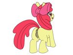  apple_bloom_(mlp) butt cub earth_pony equine female feral friendship_is_magic hair hi_res horse jdmorte mammal my_little_pony pony pussy solo young 