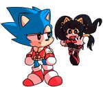  black_eyes blue_fur cat duo feline female fur hedgehog honey_the_cat kakoll-kltsune male mammal sonic_(series) sonic_the_hedgehog yellow_fur 