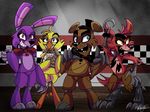  2015 animatronic avian bear bird bonnie_(fnaf) canine chica_(fnaf) chicken female five_nights_at_freddy&#039;s fox foxy_(fnaf) freddy_(fnaf) group lagomorph machine male mammal midnightsketches_(artist) rabbit robot video_games 