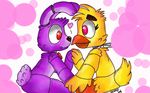  16:10 2015 animatronic avian bird bonnie_(fnaf) chica_(fnaf) chicken duo female five_nights_at_freddy&#039;s lagomorph machine male mammal rabbit robot skimmywolf video_games 