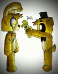  animatronic bear five_nights_at_freddy&#039;s five_nights_at_freddy&#039;s_3 golden_freddy_(fnaf) lagomorph machine male mammal plushie rabbit robot skimmywolf springtrap_(fnaf) video_games 