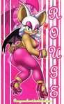  &lt;3 2016 anthro bat breasts butt female hi_res high_heels looking_at_viewer mammal omegasunburst one_eye_closed rouge_the_bat shaking_butt smile solo sonic_(series) wink 