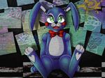  2015 animatronic bubblehermit five_nights_at_freddy&#039;s five_nights_at_freddy&#039;s_2 lagomorph machine male mammal rabbit robot toy_bonnie_(fnaf) video_games 